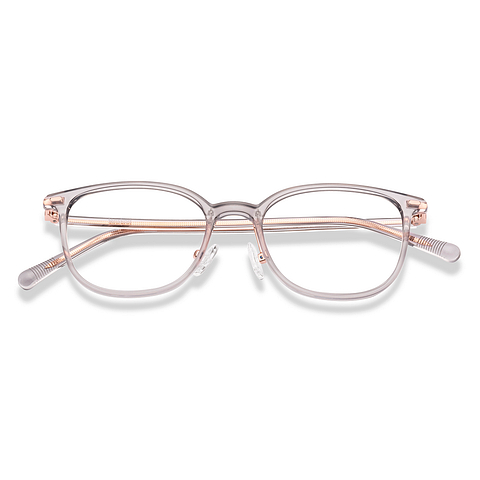 Lenskart Brown Transparent Full Rim Rectangle left side