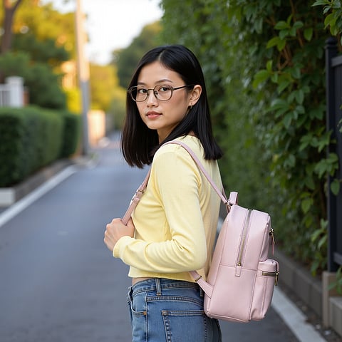 Lenskart Brown Transparent Full Rim Geometric right side