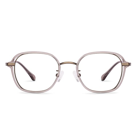 Lenskart Brown Transparent Full Rim Geometric right side