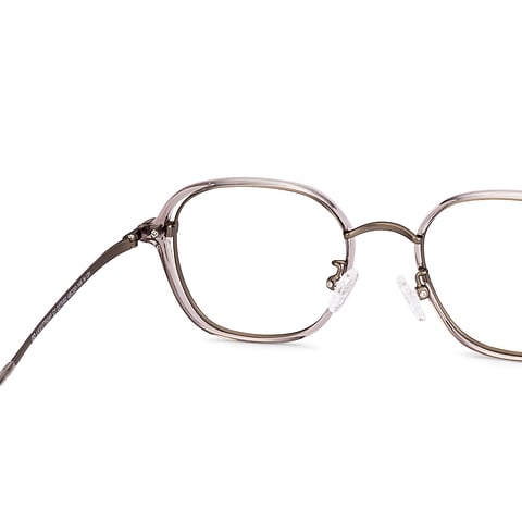 Lenskart Brown Transparent Full Rim Geometric right side
