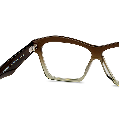 Lenskart Brown Transparent Full Rim Square right side