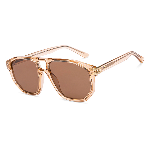 Lenskart Studio Online Brown Transparent Full Rim Geometric left side