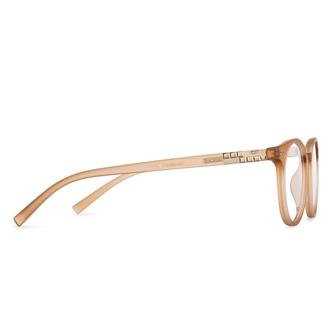 Lenskart Air Online Brown Transparent Full Rim Round left side