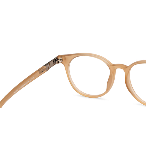 Lenskart Air Online Brown Transparent Full Rim Round right side