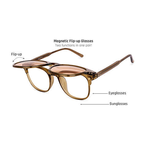 Lenskart Air Light Brown Full Rim Square right side