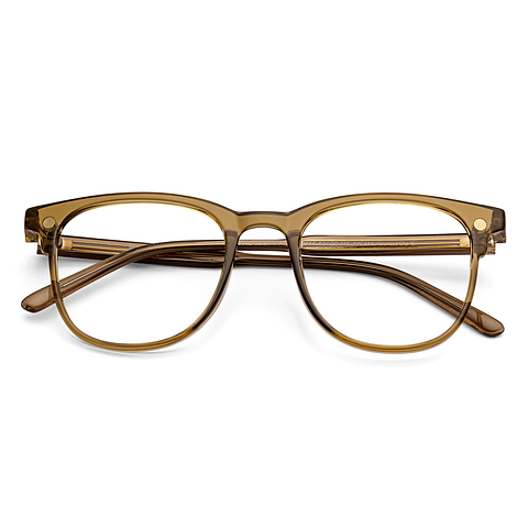 Lenskart Air Light Brown Full Rim Square left side
