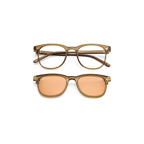 Lenskart Air Light Brown Full Rim Square right side