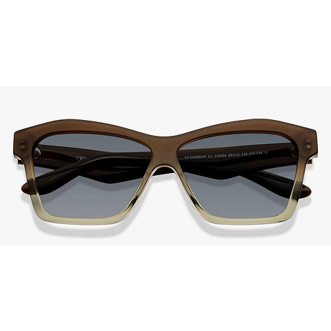 Lenskart Brown Transparent Full Rim Square left side