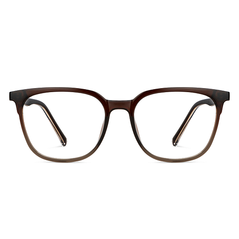 Lenskart Air Online Brown Transparent Full Rim Square left side