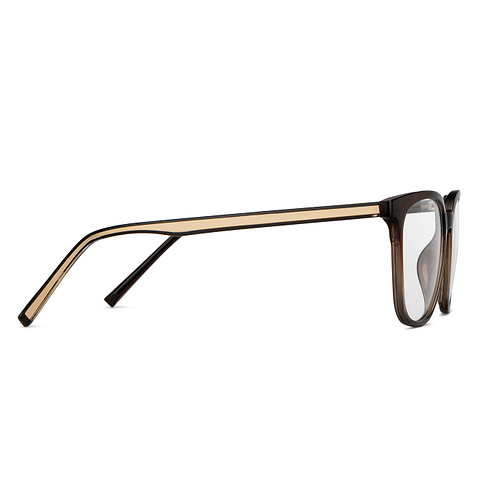Lenskart Air Online Brown Transparent Full Rim Square left side