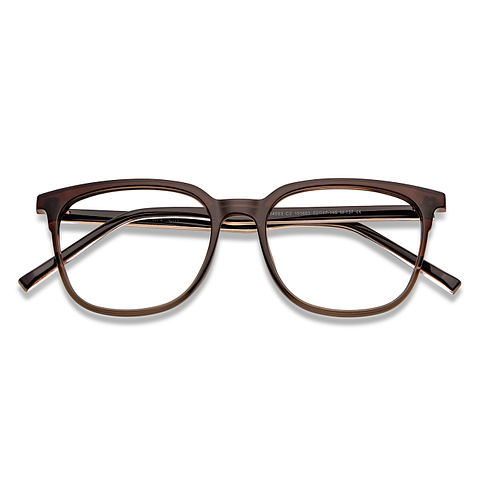 Lenskart Air Online Brown Transparent Full Rim Square left side