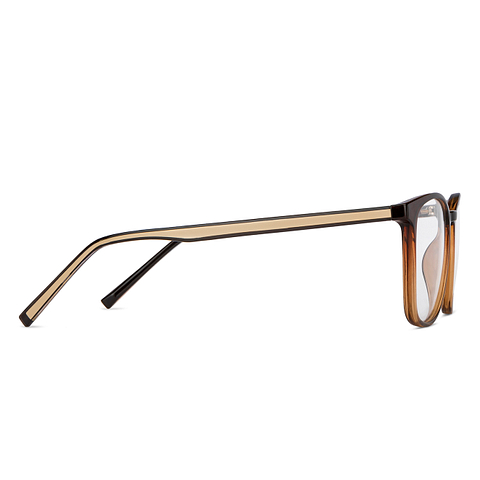 Lenskart Air Online Brown Transparent Full Rim Square left side Lenskart Air Online Brown Transparent Full Rim Square left side