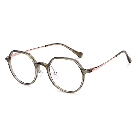 Lenskart Brown Transparent Full Rim Round right side