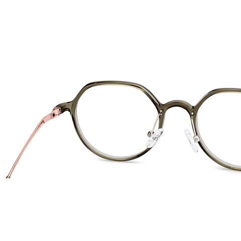 Lenskart Brown Transparent Full Rim Round right side