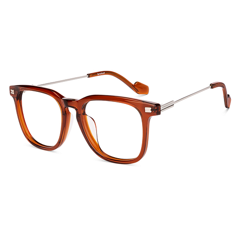Lenskart Brown Transparent Full Rim Square right side