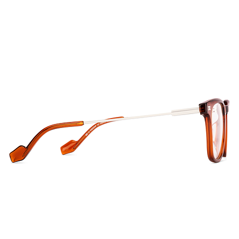 Lenskart Brown Transparent Full Rim Square left side
