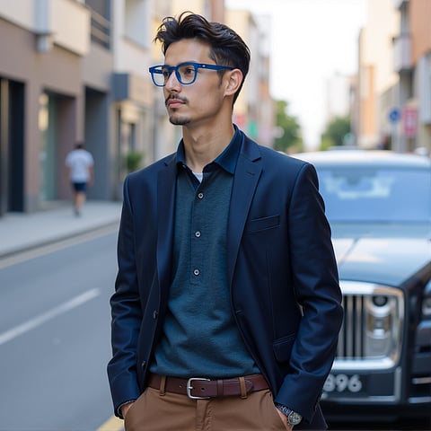 Lenskart Hustlr Screen Glasses Blue Block Phone Screen Glasses : Caribbean Full Rim Square Lenskart HUSTLR LB E14058-W C37 left side Lenskart Hustlr Screen Glasses Blue Block Phone Screen Glasses : Caribbean Full Rim Square Lenskart HUSTLR LB E14058-W C37 left side