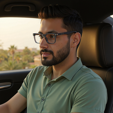 Lenskart Clear Gray  Full Rim Square right side