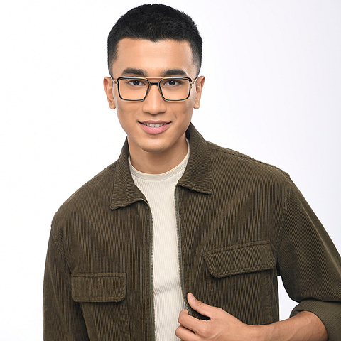 Lenskart Studio Online Black Full Rim Square right side