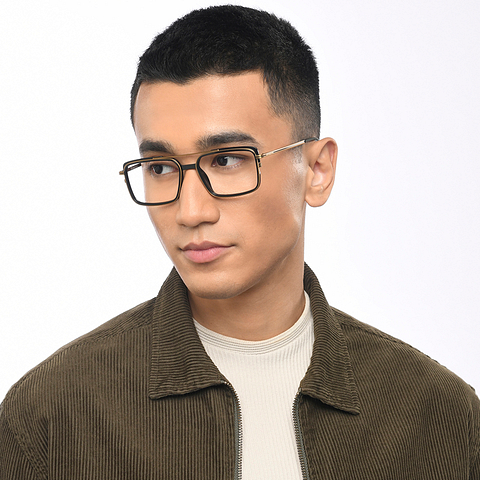 Lenskart Studio Online Black Full Rim Square left side