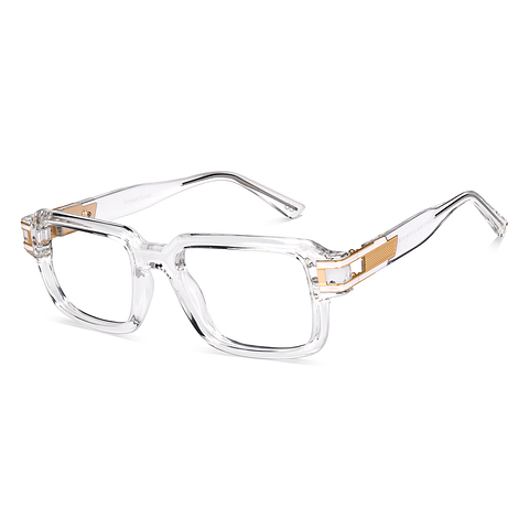 Lenskart Studio Online Crystal Transparent Full Rim Square left side