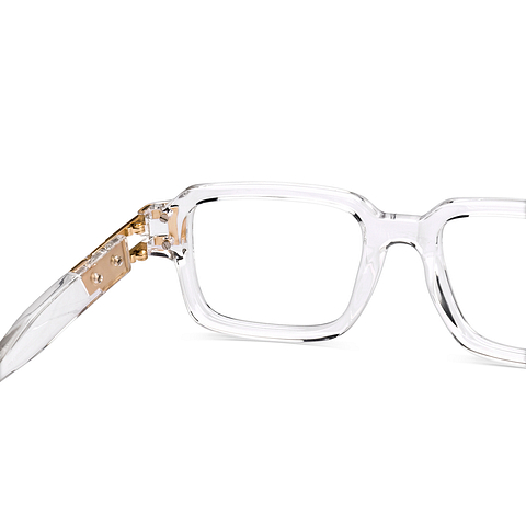Lenskart Studio Online Crystal Transparent Full Rim Square left side