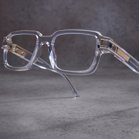 Lenskart Studio Online Crystal Transparent Full Rim Square left side