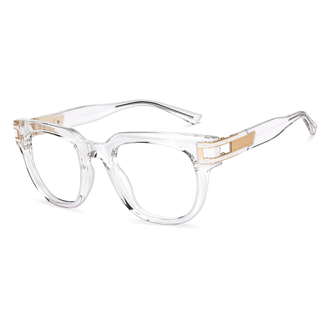 Lenskart Studio Online Crystal Transparent Full Rim Square left side