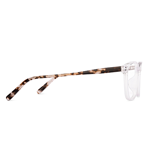 Lenskart Crystal Transparent Full Rim Square left side