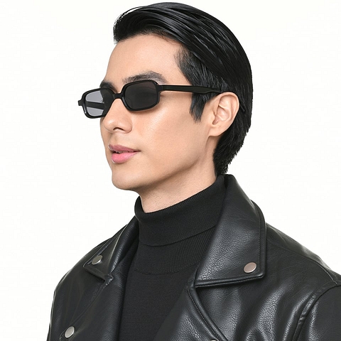 Lenskart Black Full Rim Rectangle left side