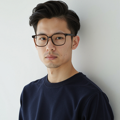 Lenskart Dark Brown Full Rim Square left side