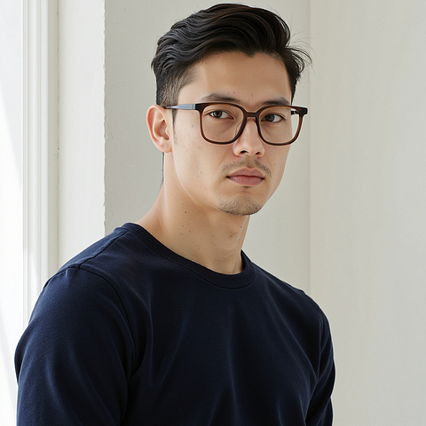 Lenskart Dark Brown Full Rim Square right side