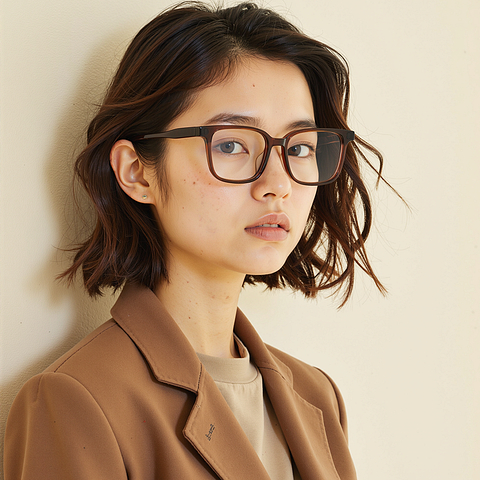 Lenskart Dark Brown Full Rim Square right side