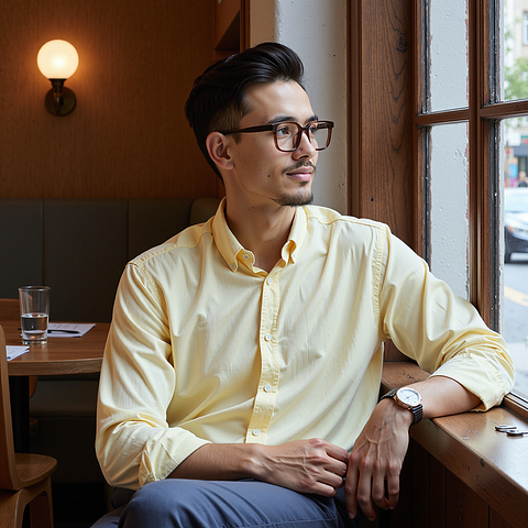 Lenskart Dark Brown Full Rim Square left side