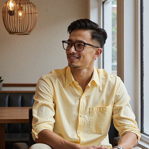 Lenskart Dark Brown Full Rim Square left side