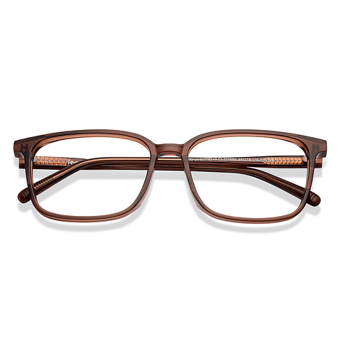 Lenskart Dark Brown Full Rim Square left side
