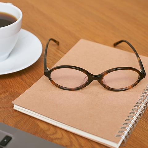 Lenskart Dark Brown Full Rim Round left side