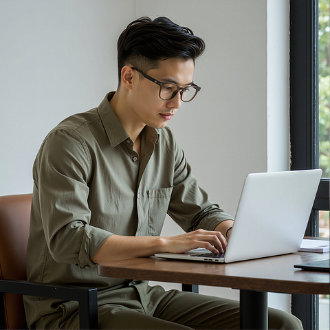 Lenskart Hustlr Dark Brown Full Rim Square left side