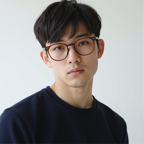 Lenskart Dark Brown Full Rim Square left side