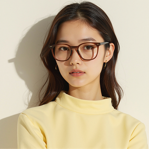 Lenskart Dark Brown Full Rim Square left side