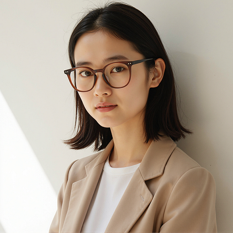Lenskart Dark Brown Full Rim Square right side