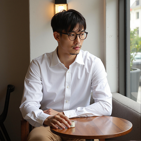 Lenskart Dark Brown Full Rim Square left side