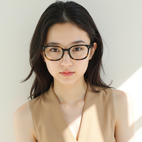 Lenskart Dark Brown Full Rim Square left side