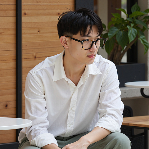 Lenskart Dark Brown Full Rim Square left side
