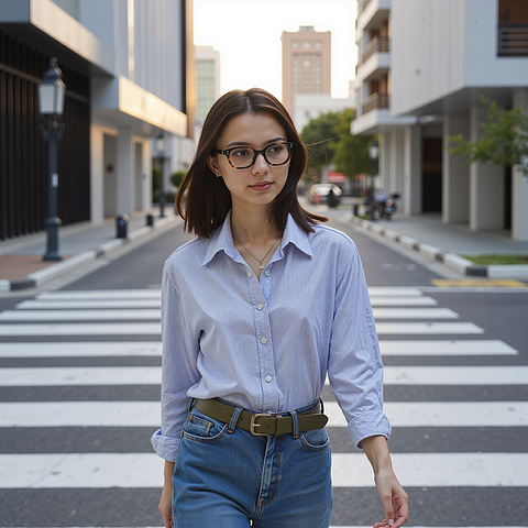 Lenskart Dark Brown Full Rim Square left side