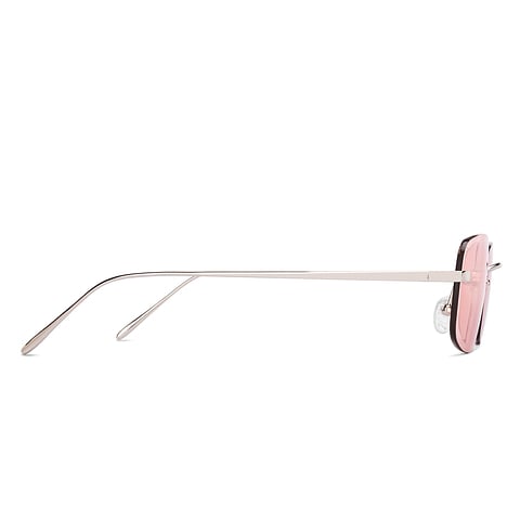 Lenskart Silver Rimless Rectangle left side