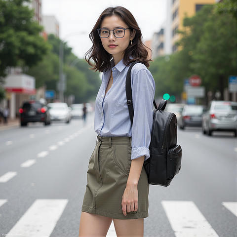 Lenskart Dark Gray Full Rim Square right side