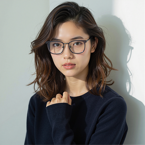 Lenskart Dark Gray Full Rim Square right side