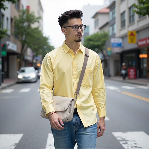 Lenskart Dark Gray Full Rim Square left side