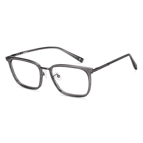 Lenskart Dark Gray Full Rim Square left side